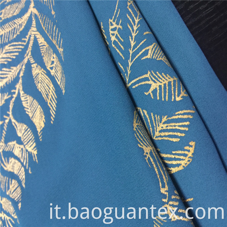 Polyester Foil Printed Fabric